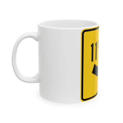 MUTCD-OH W12-H3R (Ohio) (Road Sign) White Coffee Mug - Go Mug Yourself
