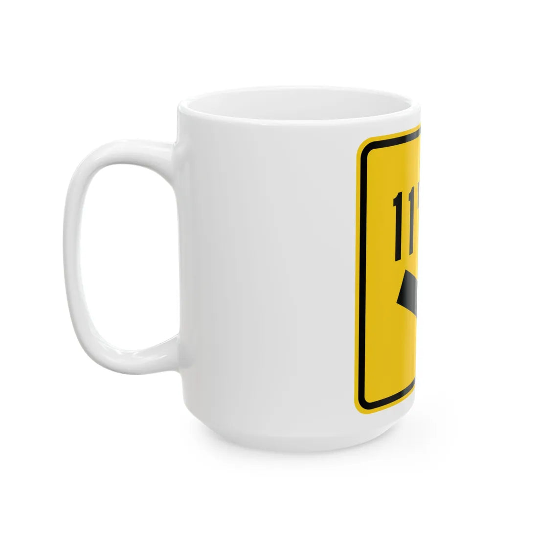 MUTCD-OH W12-H3R (Ohio) (Road Sign) White Coffee Mug - Go Mug Yourself