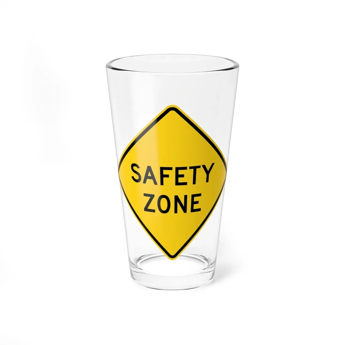 MUTCD-OH W15-H2 (Ohio) (Road Sign) Pint Glass 16oz 16oz - Go Mug Yourself