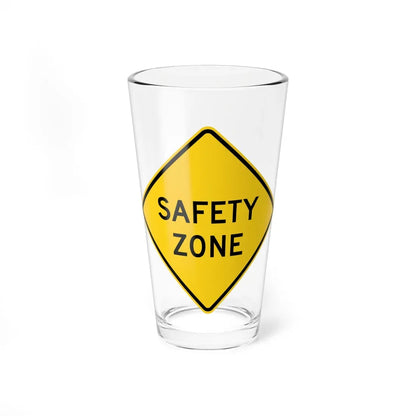 MUTCD-OH W15-H2 (Ohio) (Road Sign) Pint Glass 16oz 16oz - Go Mug Yourself
