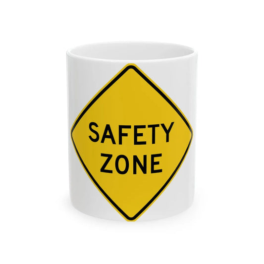 MUTCD-OH W15-H2 (Ohio) (Road Sign) White Coffee Mug 11oz - Go Mug Yourself