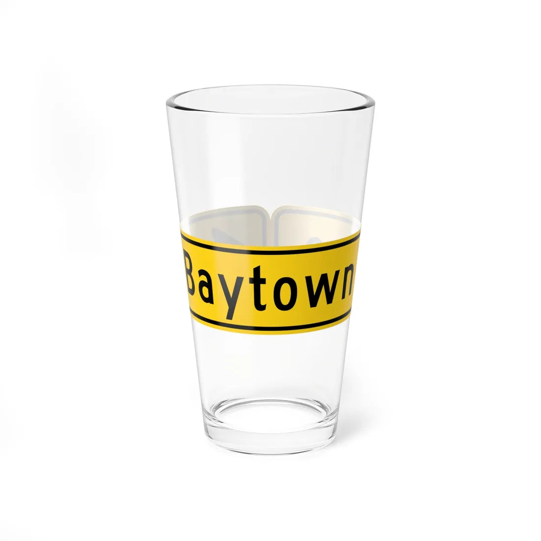 MUTCD-OH W16-8P 1 line (Ohio) (Road Sign) Pint Glass 16oz 16oz - Go Mug Yourself