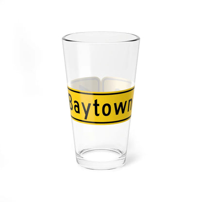 MUTCD-OH W16-8P 1 line (Ohio) (Road Sign) Pint Glass 16oz 16oz - Go Mug Yourself