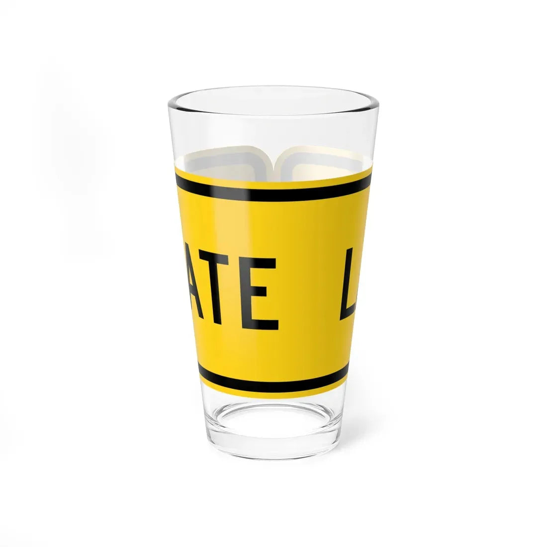 MUTCD-OH W16-H19P (Ohio) (Road Sign) Pint Glass 16oz 16oz - Go Mug Yourself
