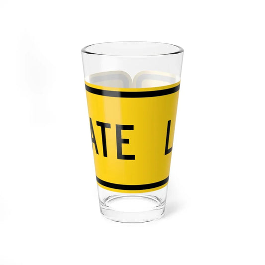 MUTCD-OH W16-H19P (Ohio) (Road Sign) Pint Glass 16oz 16oz - Go Mug Yourself
