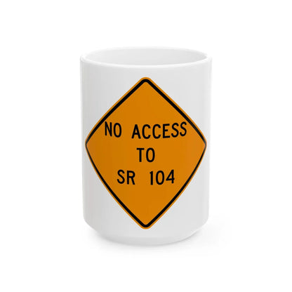 MUTCD-OH W20-H20 (Ohio) (Road Sign) White Coffee Mug 15oz - Go Mug Yourself