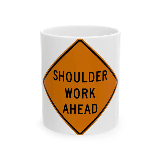 MUTCD-OH W21-H5 (Ohio) (Road Sign) White Coffee Mug 11oz - Go Mug Yourself