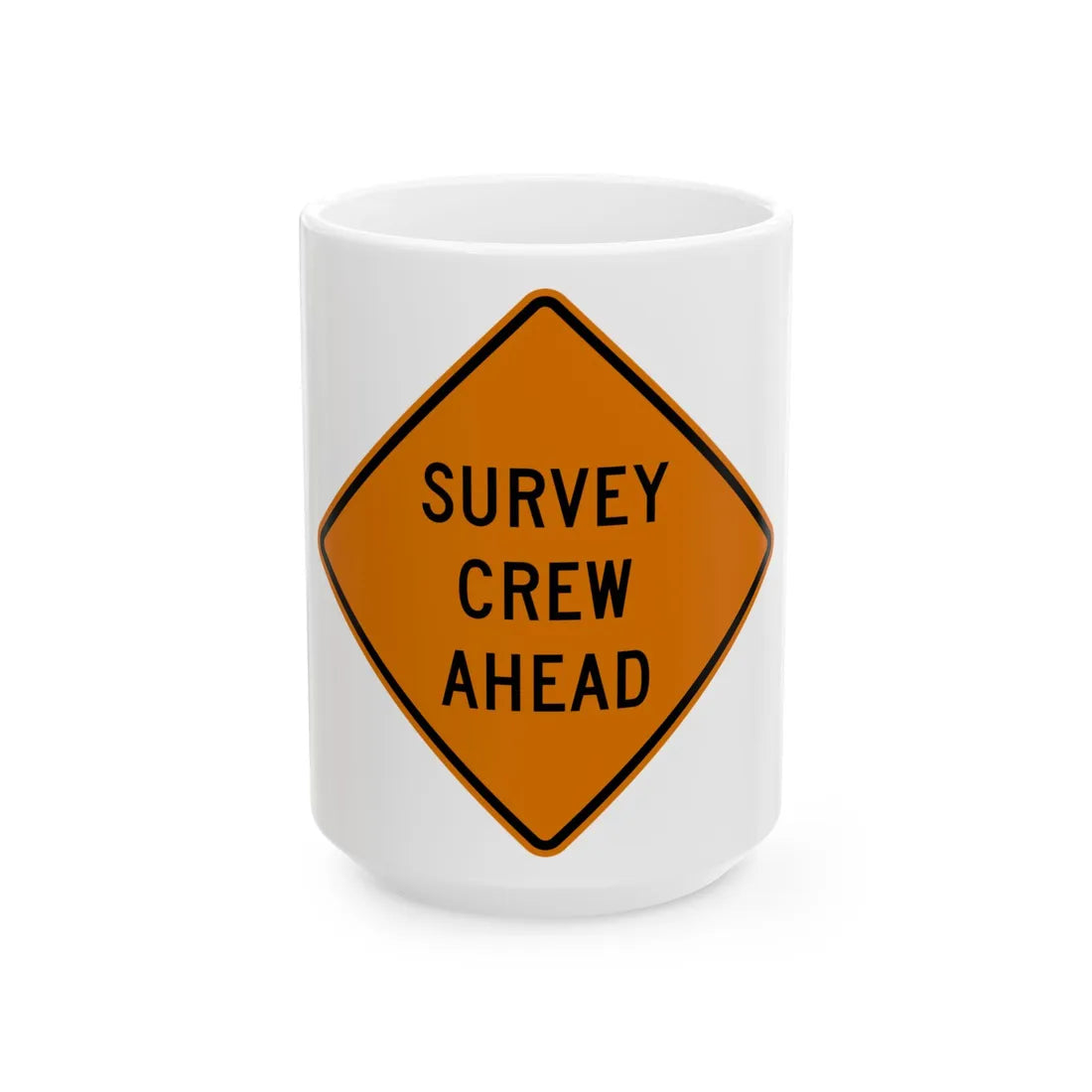 MUTCD-OH W21-H6 (Ohio) (Road Sign) White Coffee Mug 15oz - Go Mug Yourself