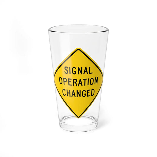 MUTCD-OH W23-H2a (Ohio) (Road Sign) Pint Glss 16oz 16oz - Go Mug Yourself