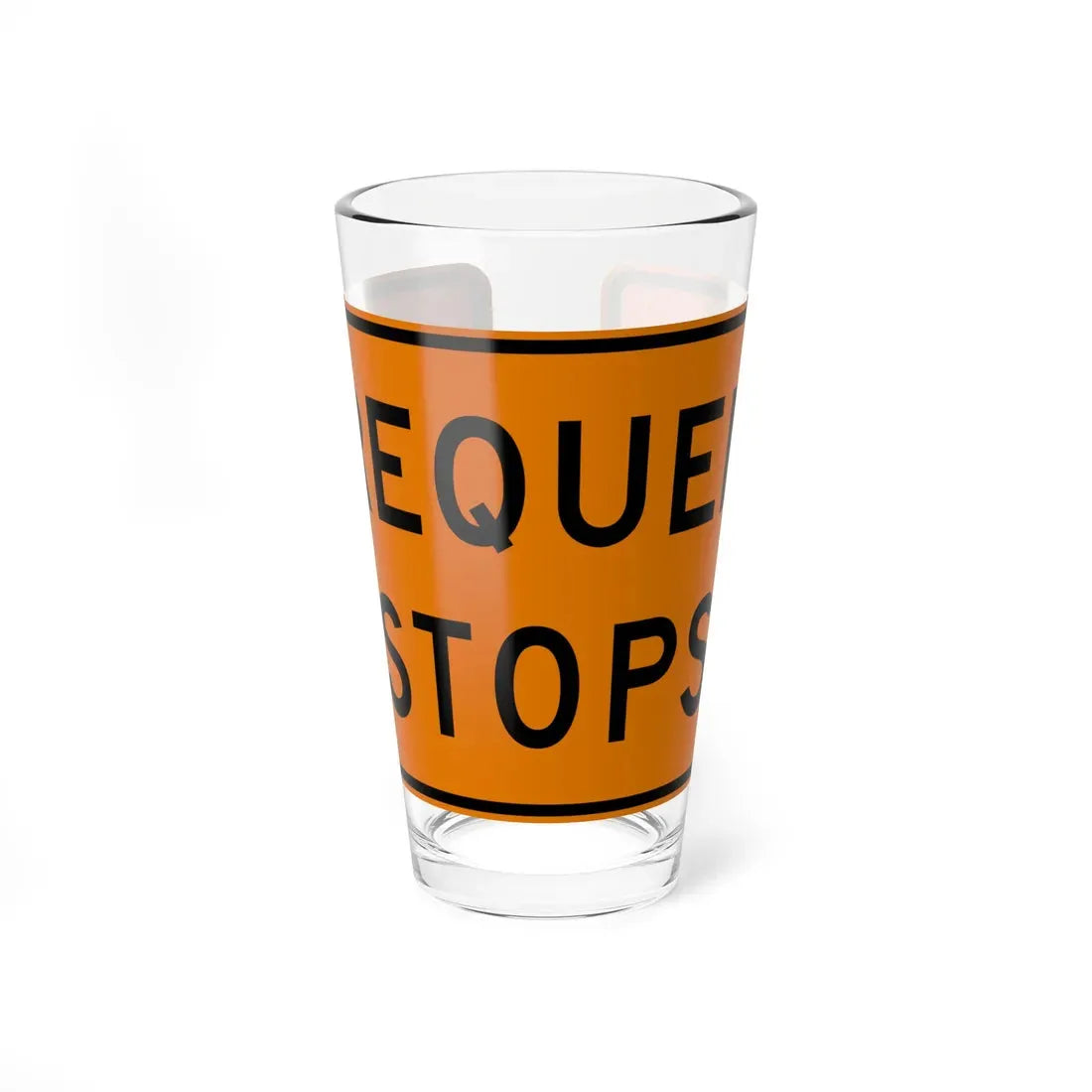 MUTCD-OH W27-H3 (Ohio) (Road Sign) Pint Glass 16oz 16oz - Go Mug Yourself