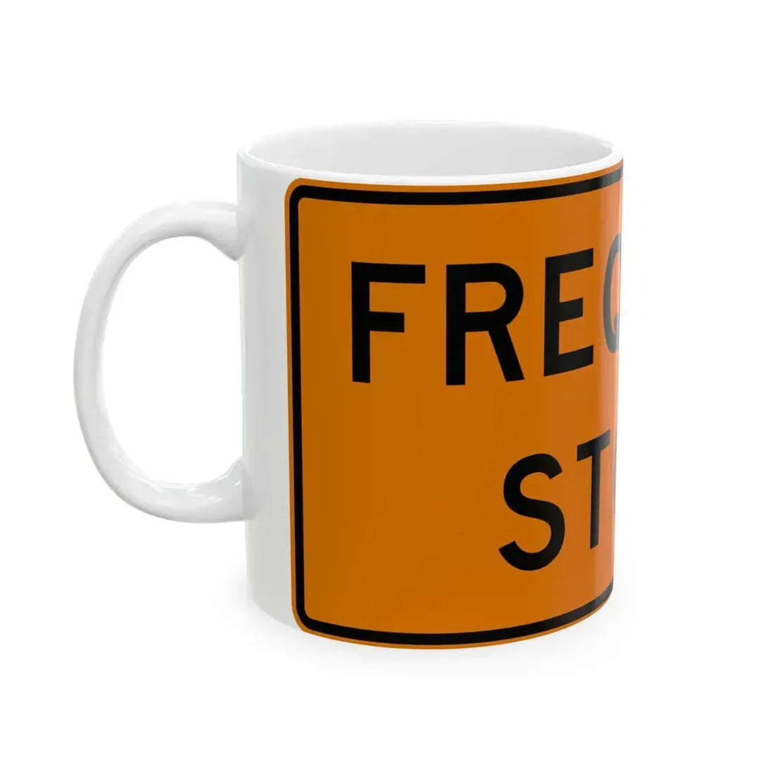 MUTCD-OH W27-H3 (Ohio) (Road Sign) White Coffee Mug - Go Mug Yourself