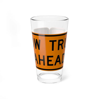 MUTCD-OH W27-H4 (Ohio) (Road Sign) Pint Glass 16oz 16oz - Go Mug Yourself