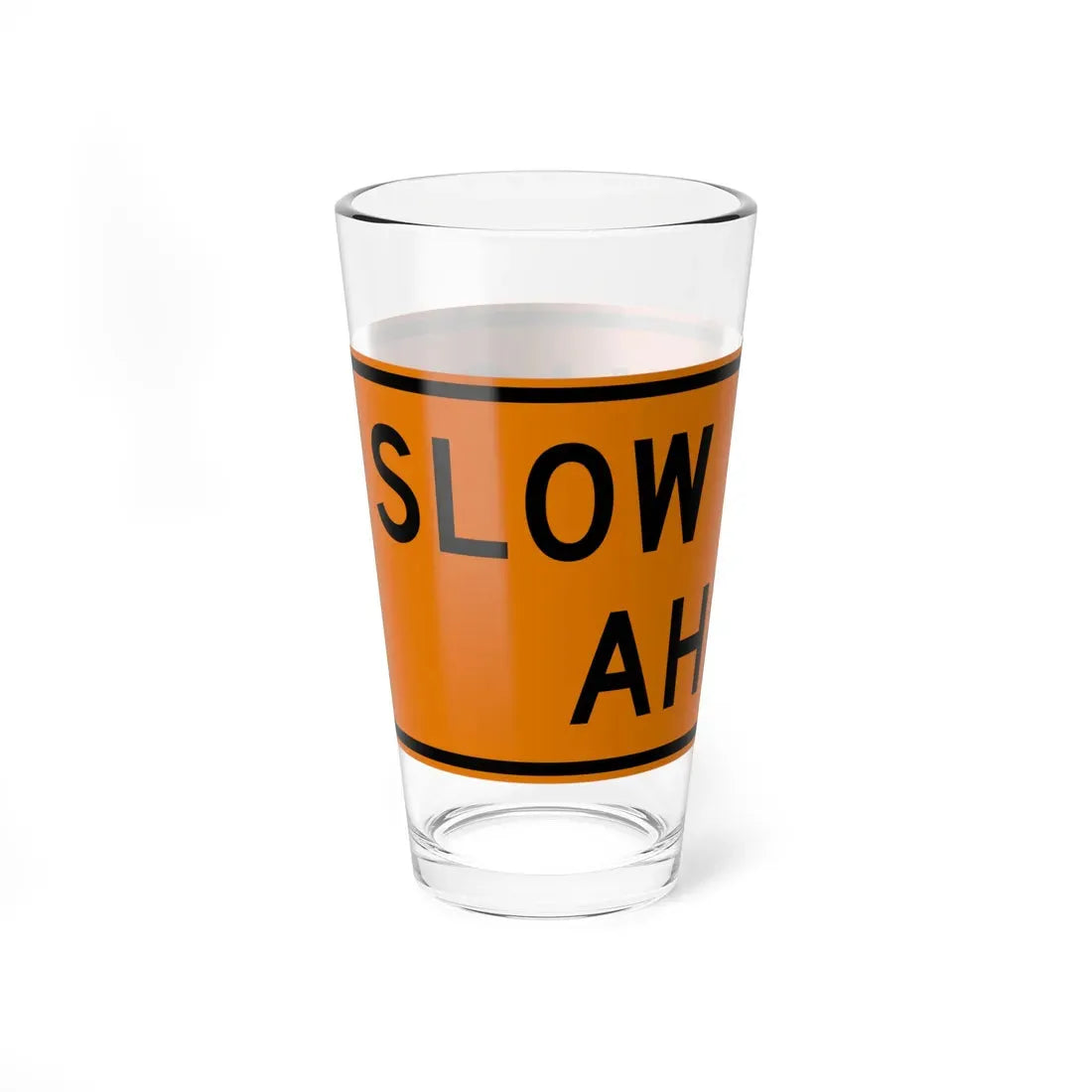 MUTCD-OH W27-H4 (Ohio) (Road Sign) Pint Glass 16oz - Go Mug Yourself
