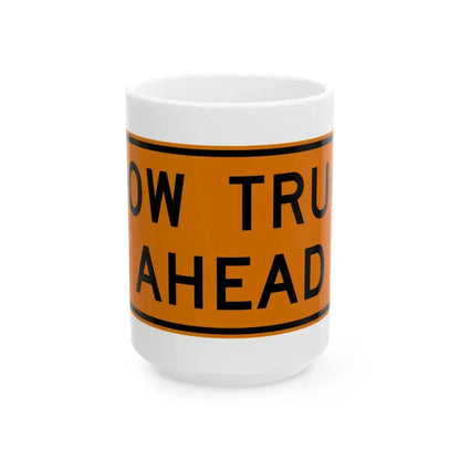 MUTCD-OH W27-H4 (Ohio) (Road Sign) White Coffee Mug 15oz - Go Mug Yourself