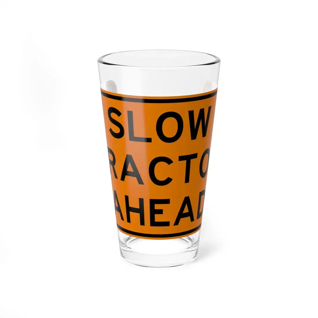 MUTCD-OH W27-H5 (Ohio) (Road Sign) Pint Glass 16oz 16oz - Go Mug Yourself