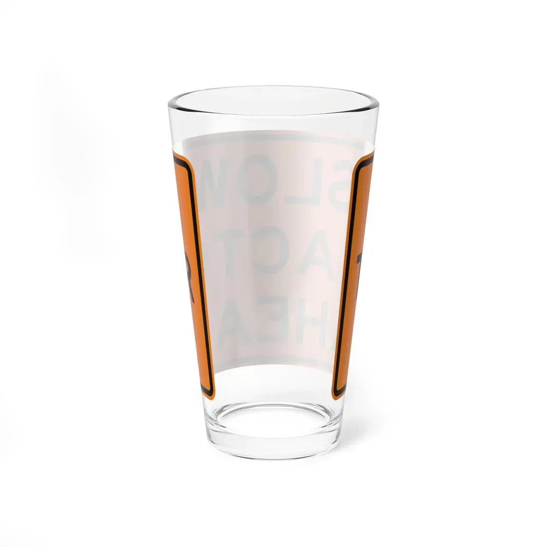 MUTCD-OH W27-H5 (Ohio) (Road Sign) Pint Glass 16oz - Go Mug Yourself
