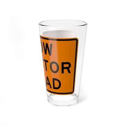MUTCD-OH W27-H5 (Ohio) (Road Sign) Pint Glass 16oz - Go Mug Yourself