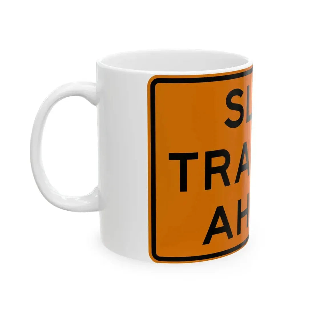 MUTCD-OH W27-H5 (Ohio) (Road Sign) White Coffee Mug - Go Mug Yourself