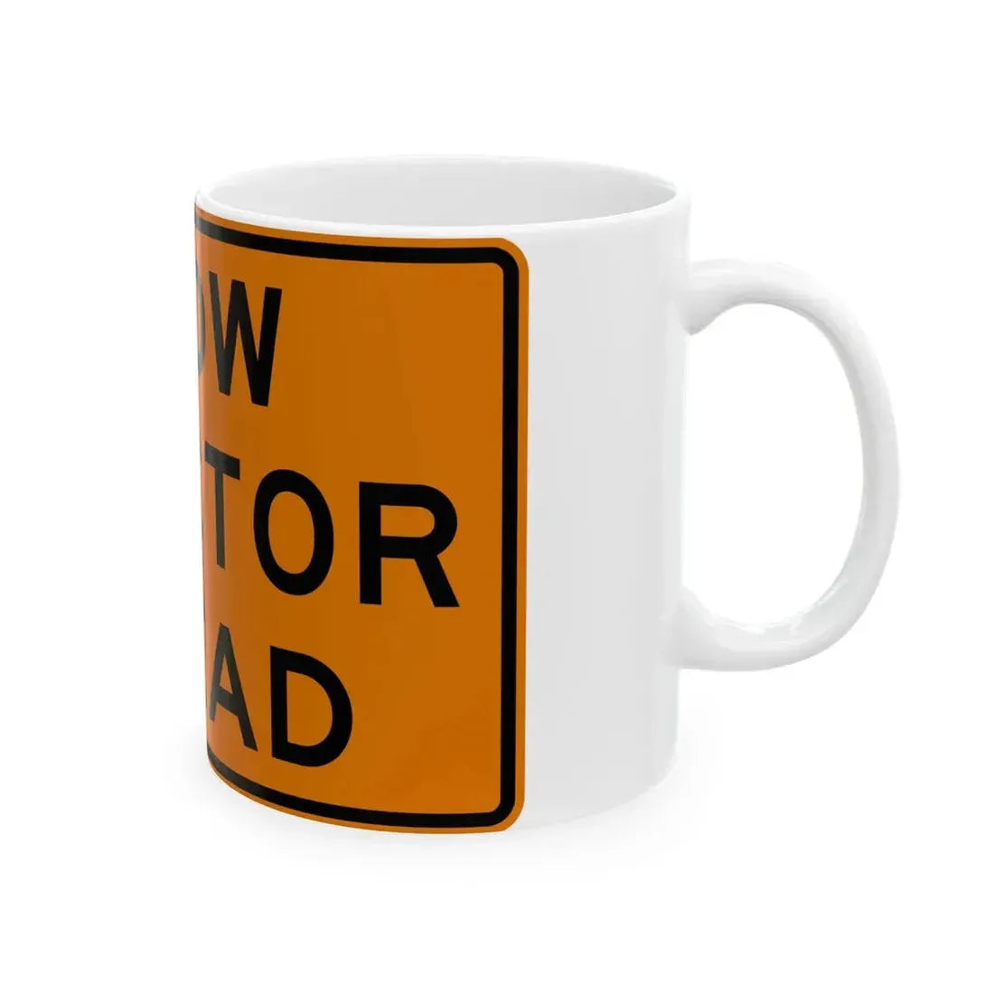 MUTCD-OH W27-H5 (Ohio) (Road Sign) White Coffee Mug - Go Mug Yourself