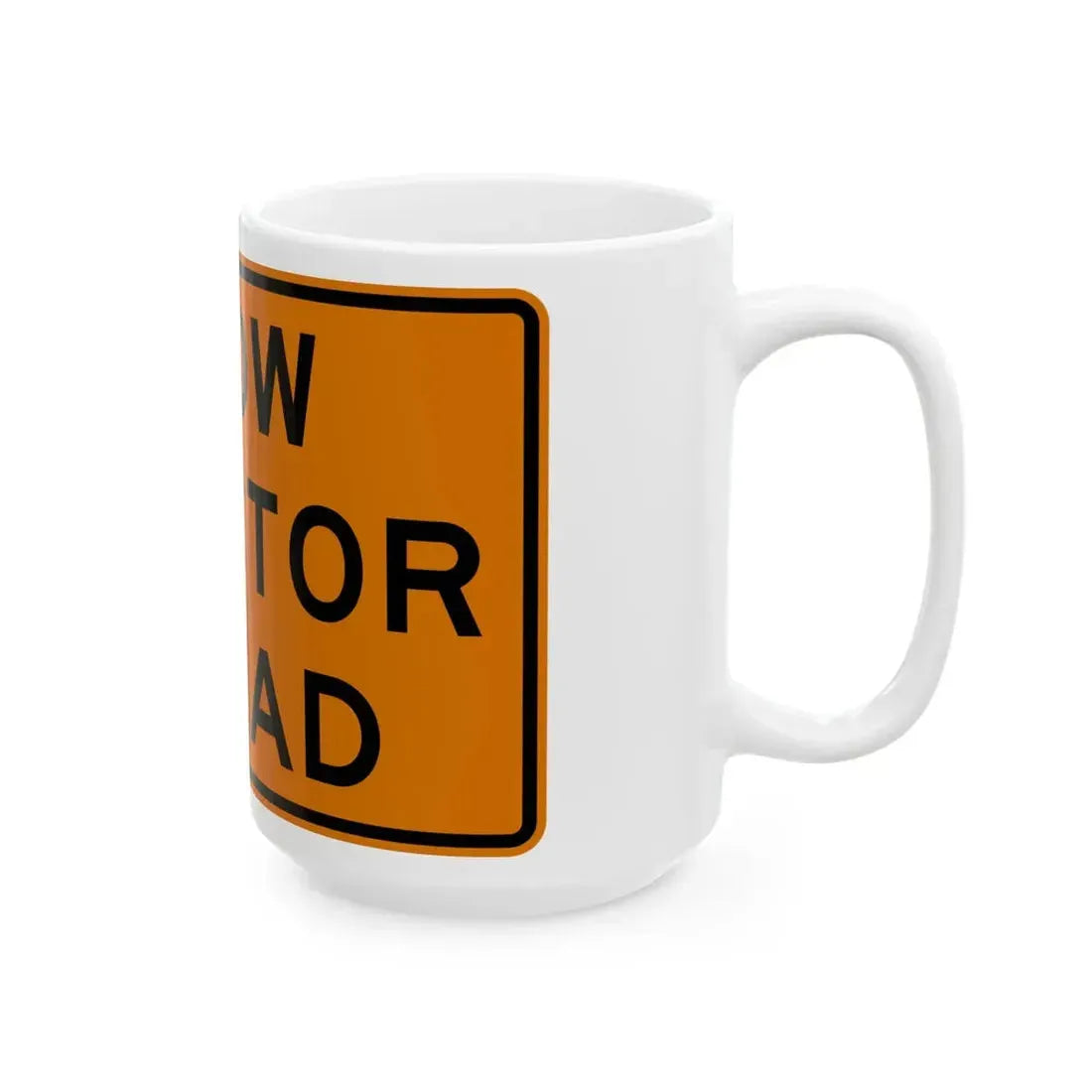 MUTCD-OH W27-H5 (Ohio) (Road Sign) White Coffee Mug - Go Mug Yourself