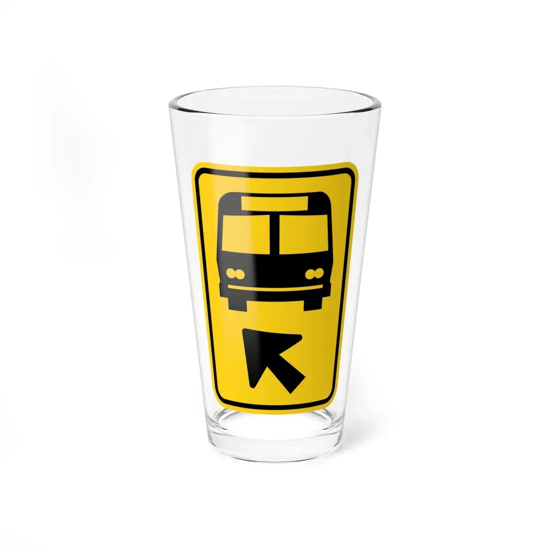 MUTCD-OH W3-H16 (Ohio) (Road Sign) Pint Glass 16oz 16oz - Go Mug Yourself
