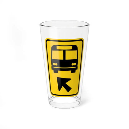 MUTCD-OH W3-H16 (Ohio) (Road Sign) Pint Glass 16oz 16oz - Go Mug Yourself
