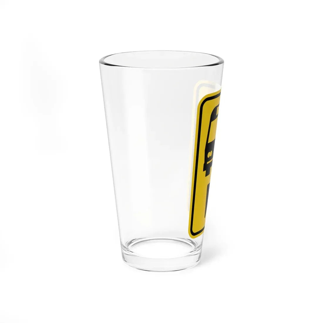 MUTCD-OH W3-H16 (Ohio) (Road Sign) Pint Glass 16oz - Go Mug Yourself