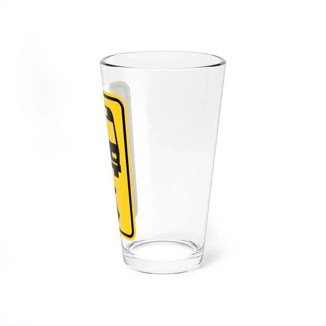MUTCD-OH W3-H16 (Ohio) (Road Sign) Pint Glass 16oz - Go Mug Yourself
