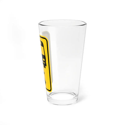 MUTCD-OH W3-H16 (Ohio) (Road Sign) Pint Glass 16oz - Go Mug Yourself