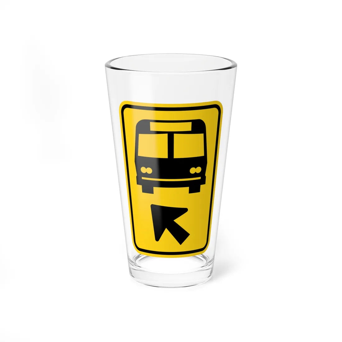 MUTCD-OH W3-H16 (Ohio) (Road Sign) Pint Glss 16oz 16oz - Go Mug Yourself
