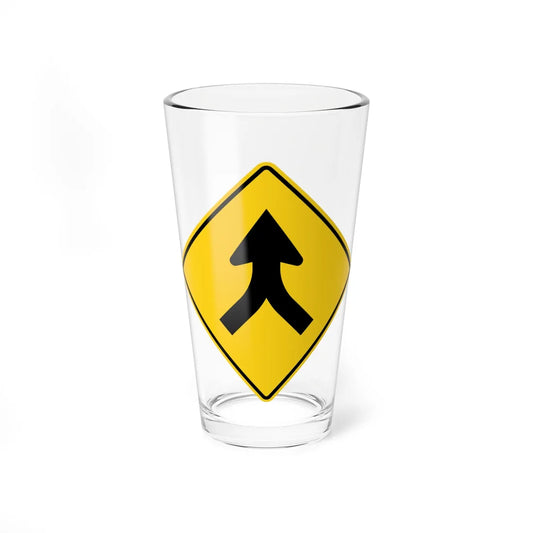 MUTCD-OH W4-H1a (Ohio) (Road Sign) Pint Glss 16oz 16oz - Go Mug Yourself