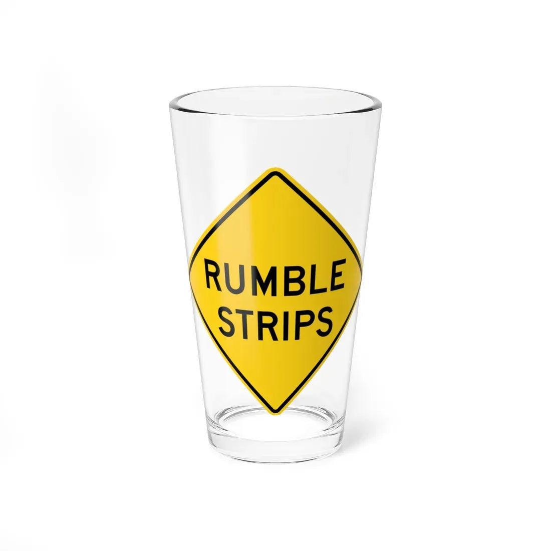 MUTCD-OH W8-H15a (Ohio) (Road Sign) Pint Glass 16oz 16oz - Go Mug Yourself