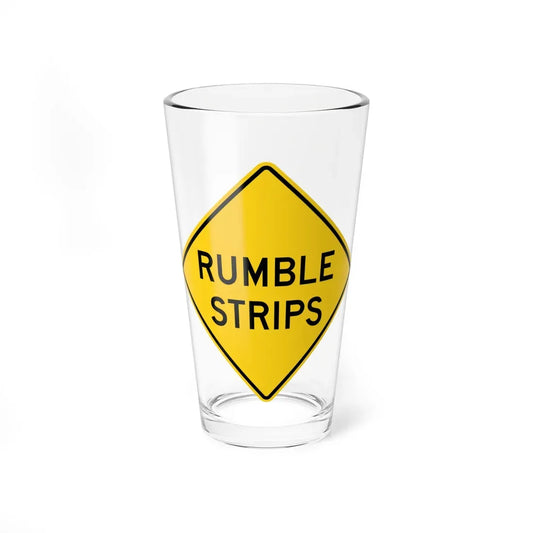 MUTCD-OH W8-H15a (Ohio) (Road Sign) Pint Glass 16oz 16oz - Go Mug Yourself