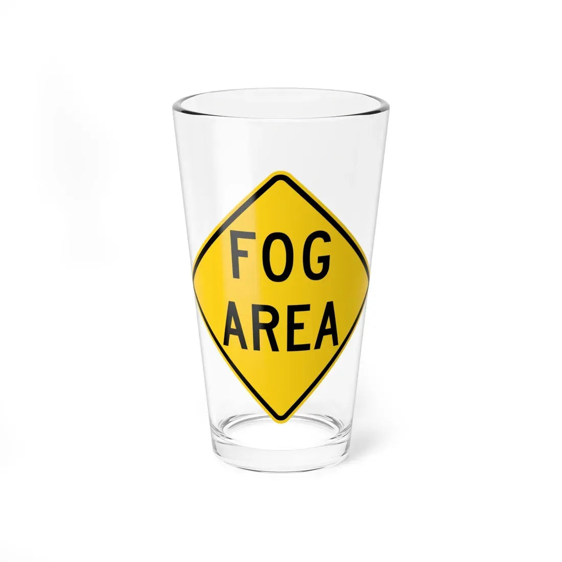 MUTCD-OH W8-H18 20062011 (Ohio) (Road Sign) Pint Glass 16oz 16oz - Go Mug Yourself