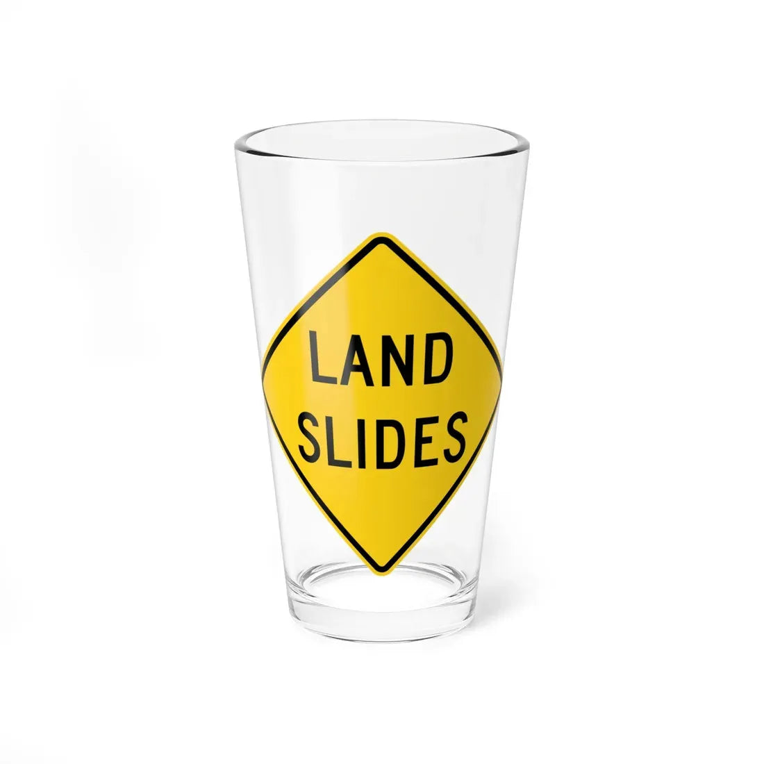 MUTCD-OH W8-H20 (Ohio) (Road Sign) Pint Glass 16oz 16oz - Go Mug Yourself