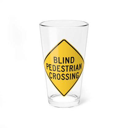 MUTCD-PA W11-25 (Pennsylvania) (Road Sign) Pint Glass 16oz 16oz - Go Mug Yourself