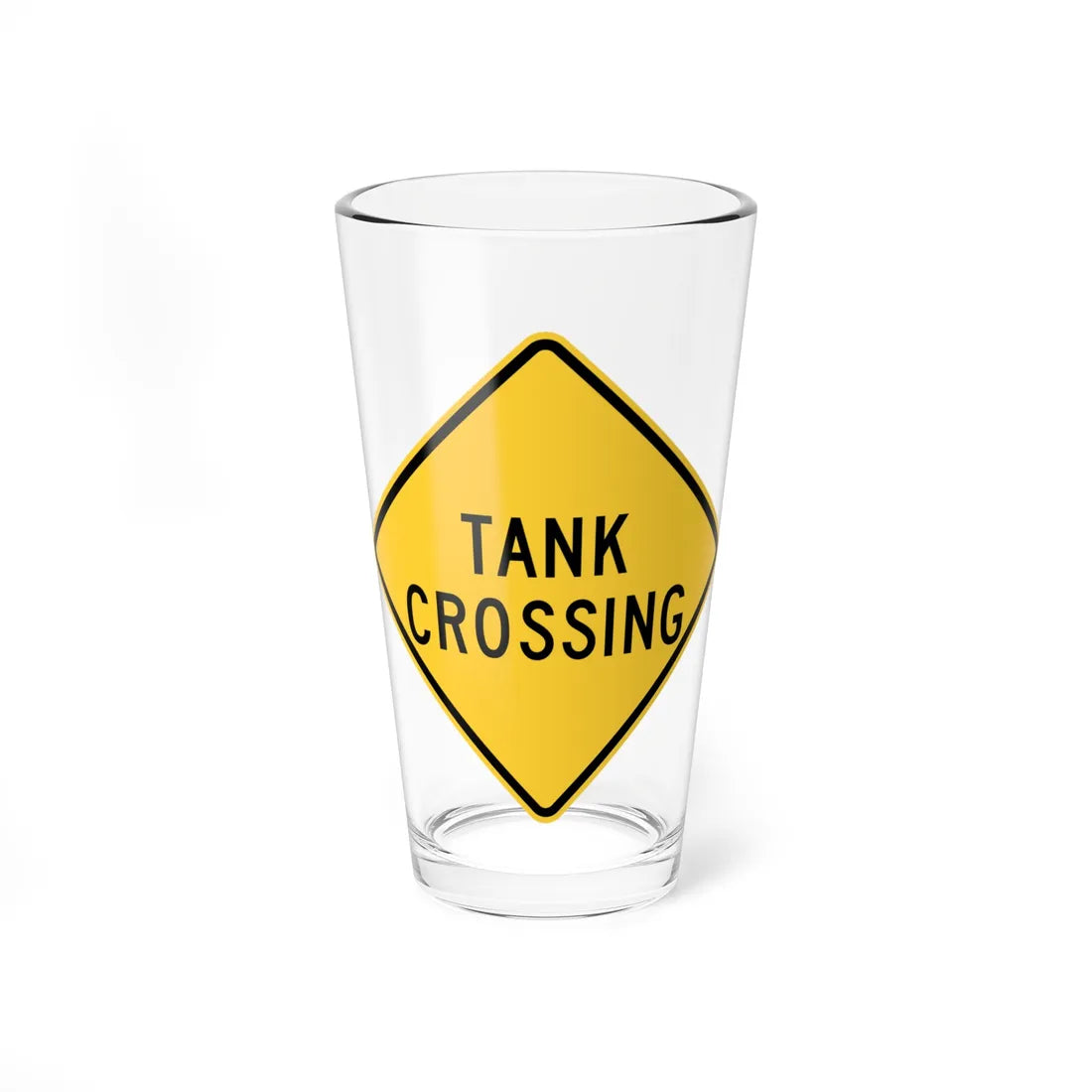 MUTCD-PA W11-27 (Pennsylvania) (Road Sign) Pint Glass 16oz 16oz - Go Mug Yourself