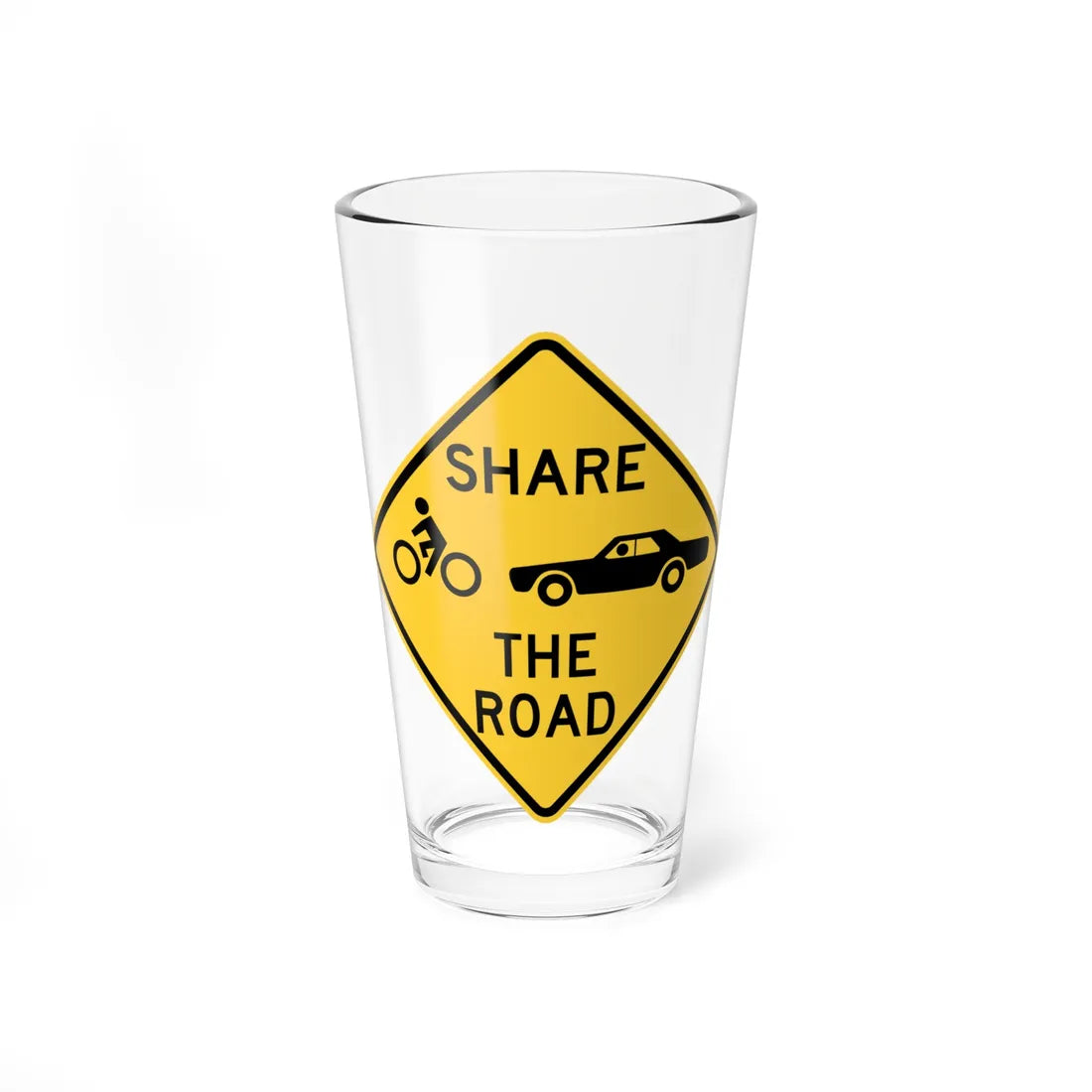 MUTCD-PA W16-101 (Pennsylvania) (Road Sign) Pint Glass 16oz 16oz - Go Mug Yourself