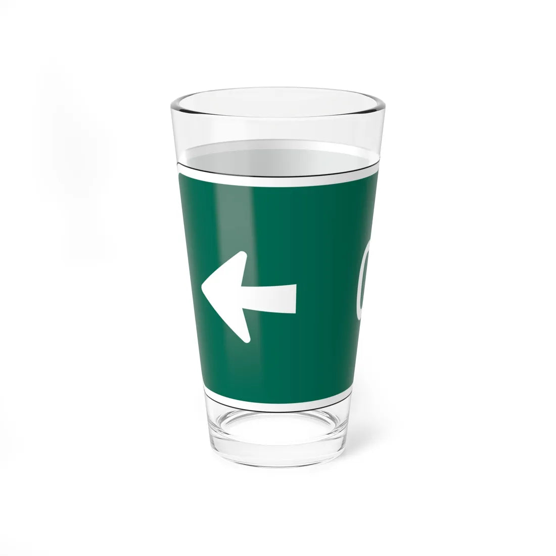 MUTCD-PR D1-1 (Puerto Rico) (Road Sign) Pint Glass 16oz - Go Mug Yourself