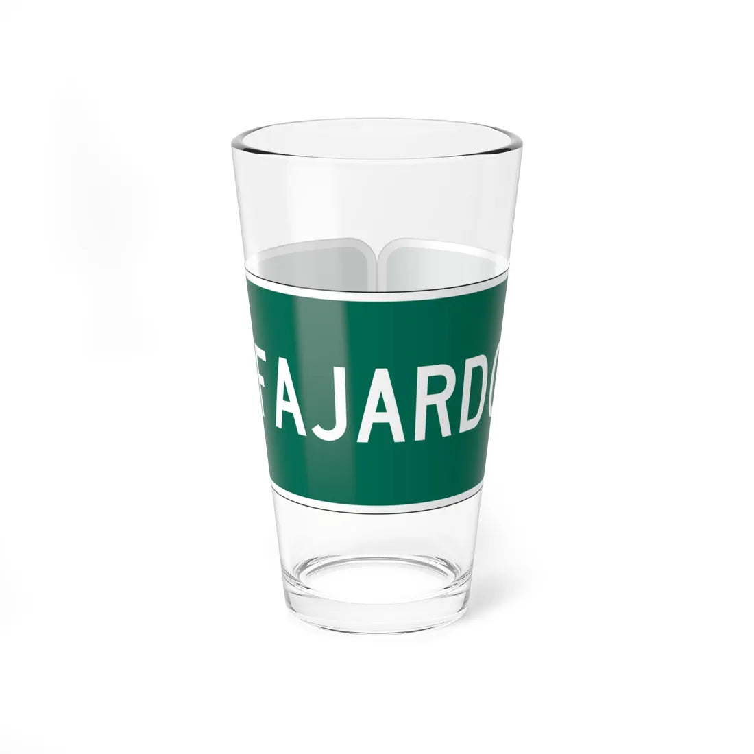 MUTCD-PR D1-1a (Puerto Rico) (Road Sign) Pint Glass 16oz 16oz - Go Mug Yourself