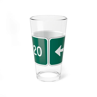 MUTCD-PR D1-1a (Puerto Rico) (Road Sign) Pint Glass 16oz - Go Mug Yourself