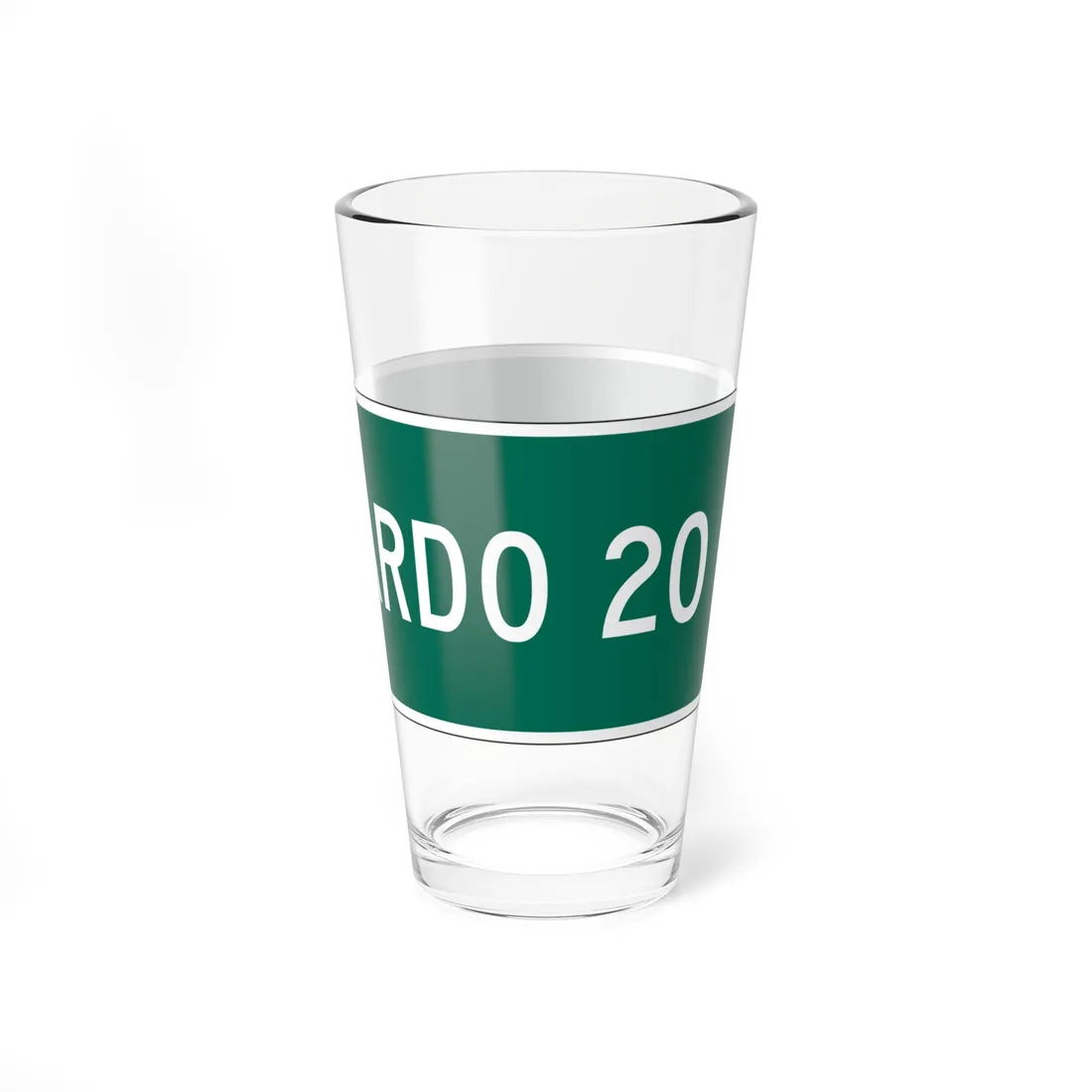 MUTCD-PR D1-1a (Puerto Rico) (Road Sign) Pint Glass 16oz - Go Mug Yourself