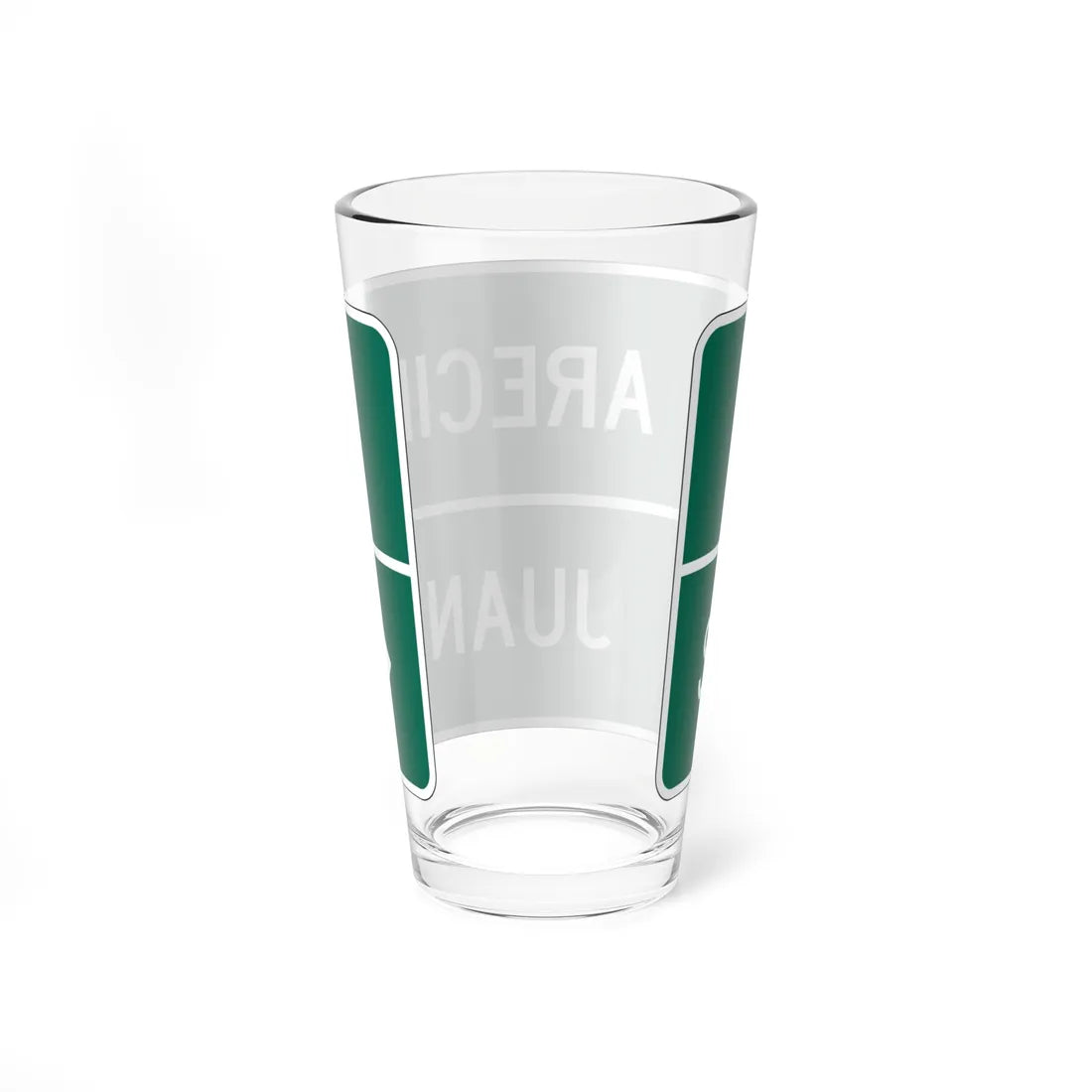 MUTCD-PR D1-2 (Puerto Rico) (Road Sign) Pint Glass 16oz - Go Mug Yourself