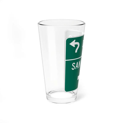 MUTCD-PR D1-2d (Puerto Rico) (Road Sign) Pint Glass 16oz - Go Mug Yourself