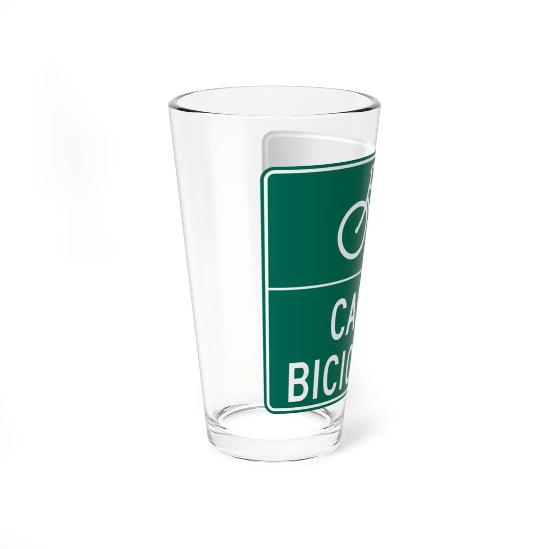 MUTCD-PR D11-1 (Puerto Rico) (Road Sign) Pint Glass 16oz - Go Mug Yourself