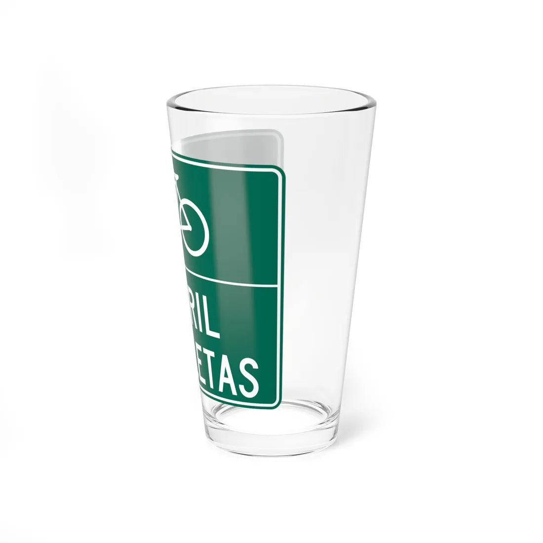 MUTCD-PR D11-1 (Puerto Rico) (Road Sign) Pint Glass 16oz - Go Mug Yourself