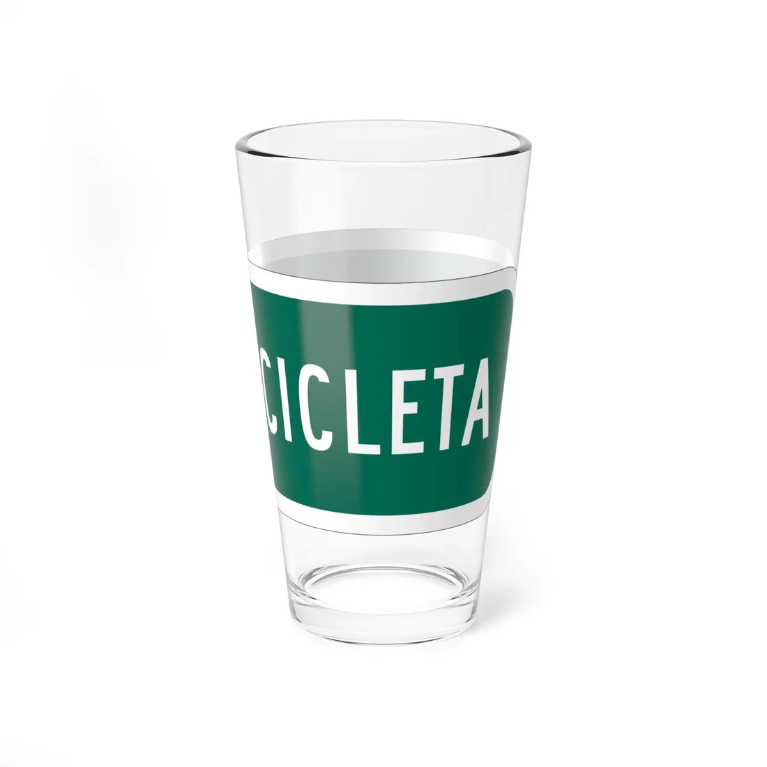 MUTCD-PR D11-1bP (Puerto Rico) (Road Sign) Pint Glass 16oz - Go Mug Yourself