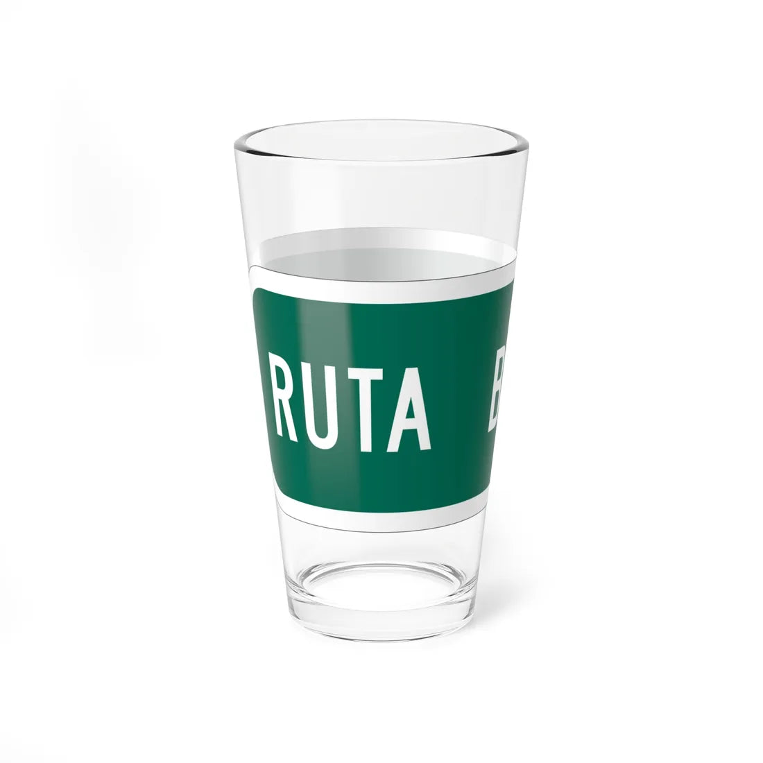MUTCD-PR D11-1bP (Puerto Rico) (Road Sign) Pint Glass 16oz - Go Mug Yourself