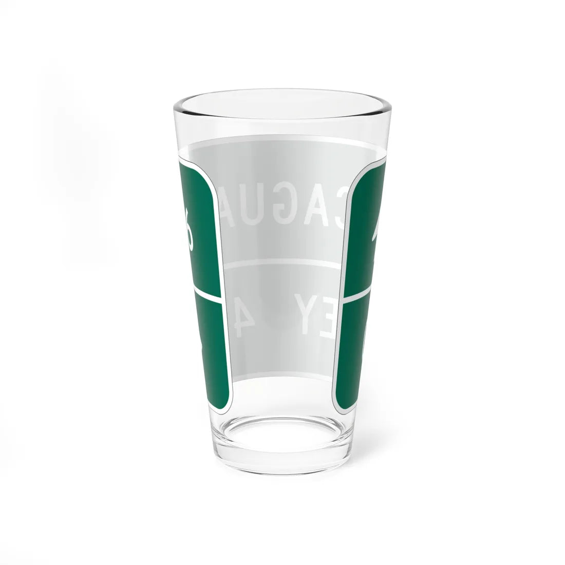 MUTCD-PR D2-2a (Puerto Rico) (Road Sign) Pint Glass 16oz - Go Mug Yourself