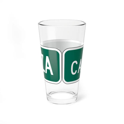 MUTCD-PR D3-1 (Puerto Rico) (Road Sign) Pint Glass 16oz - Go Mug Yourself